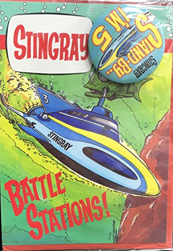 Vintage 1992 Gerry Andersons Stingray Stand By I'm 5 Today Birthday Card And Envelope - Brand Shop Stock Room Find - Sealed In Packet …