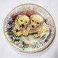 Vintage 1987 Pottery Plus Fine Bone China Puppy Adventures Collectable Plate …