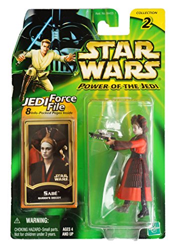 Vintage 2000 Star Wars Power Of The Jedi Collection 2 Sabe The Queens Decoy Action Figure - Brand New Factory Sealed Shop Stock Room Find