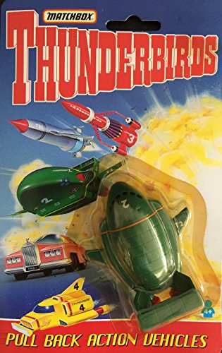 Gerry Andersons Thunderbirds Thunderbird 2 Pull Back Action Vehicle By Matchbox 1992 New On Card …