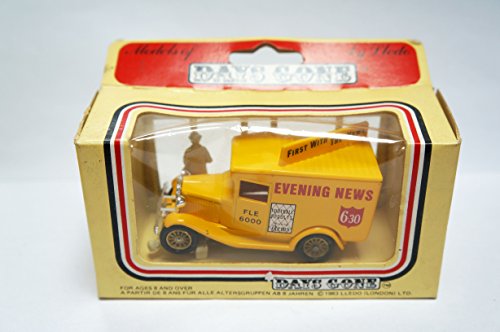 Vintage Lledo 1983 Evening News FLE 6000 1930 Model A Ford Delivery Van 1:76 Scale Diecast Collectable Replica Vehicle Model - Mint In The Original Box - Shop Stock Room Find …