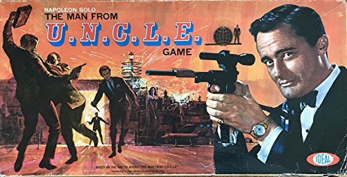 Vintage Ideal Toys Company 1965 Napoleon Solo The Man From U.N.C.L.E - Board Game&nbsp; Based On The TV Series The Man From Uncle - Very Good Condition In The Original Box