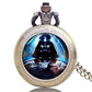 Darth Vader Star Wars Bronze Novelty Pocket Watch/Necklace On 80cm Chain Quartz Watch …