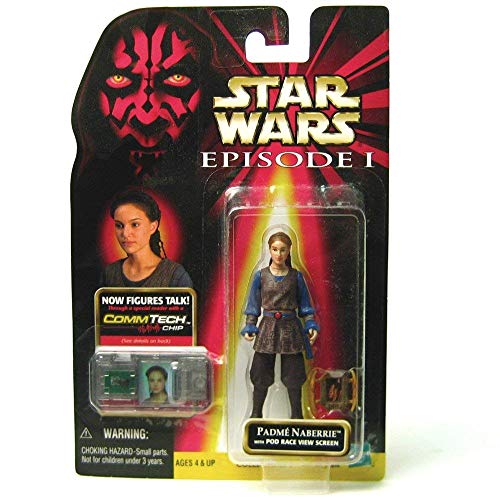 Vintage Star Wars Episode 1 Padme Naberrie With Pod Race View Screen Action Figure With Comm Talk Chip - Shop Stock Room Find