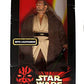 Vintage 1999 Star Wars Episode 1 The Phantom Menace Qui-Gon Jinn 12 Inch Fully Poseable Action Figure, Authentically Styled Outfit and Accessories, including Lightsaber - Brand New Factory Sealed Shop Stock Room Find