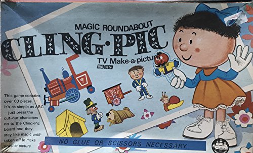 Vintage Topsail Games 1971 The Magic Roundabout Cling Pic - TV Make A Picture Set - Very Good Condition - Complete In The Original Box