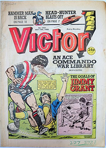 Vintage Rare Victor Weekly Comic Magazine No. 1421 Boys Comic Every Monday 14th May 1988 By D C Thomson & Co …