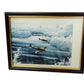 Vintage Framed Spitfire Print Two Spitfires Flying Over The Ocean …
