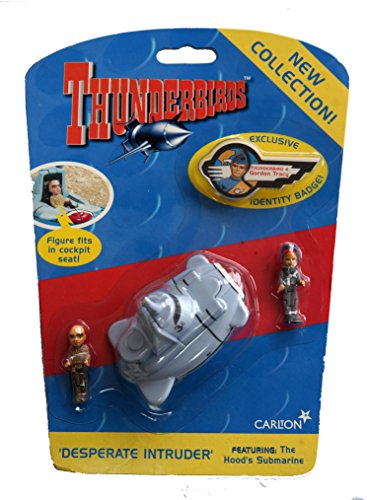 Vintage 1999 Gerry Andersons Thunderbirds The New Collection - Desperate Intruder Featuring The Hoods Submarine Mini Figure & Vehicle Set - Factory Sealed Shop Stock Room Find