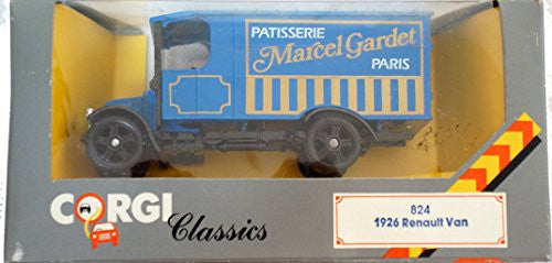 CORGI 1/43 SCALE CORGI CLASSICS 1926 RENAULT VAN MADE IN GB IN 1985 MODEL NUMBER C824 MODEL MINT BOX HAS WEAR & TEAR AS CAN BE SEEN IN PHOTO …