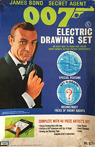 Vintage 1966 James Bond Secret Agent 007 Electric Drawing Set Number 8271 By Lakeside Toys 1966 In The Original Box - Ultra Rare Vintage Item …