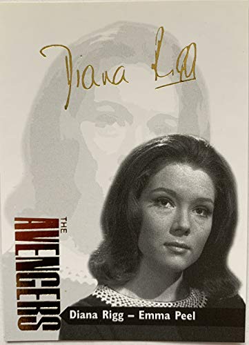 Vintage 2010 Strictly Ink The Avengers Series 3 Diana Rigg - Emma Peel Gold Foiled Autograph Card AV3-4 - Ultra Rare Limited Edition - Mint Condition …