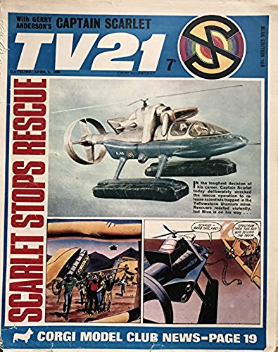Vintage Ultra Rare Series 1 TV21 Comic Magazine Blue Edition Issue No. 168 6th April 2068 (1968) …