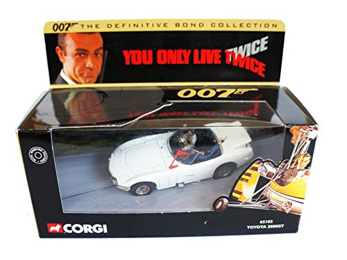Vintage 2000 Corgi James Bond 007 The Definitive Bond Collection - You Only Live Twice - Toyota 2000GT 1:36 Scale Die-Cast Model Car Vehicle No. 65102 - Brand New Factory Sealed Shop Stock Room Find