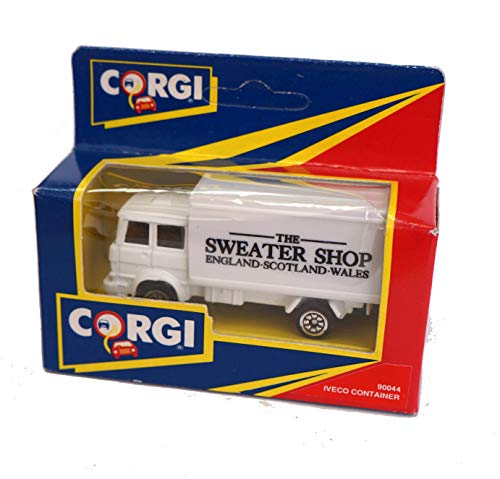 Vintage 1992 Corgi Street Life In Miniature No. 90044 Die Cast The Sweater Shop Container Truck Lorry Replica Vehicle Mint In Original Box - Shop Stock Room Find