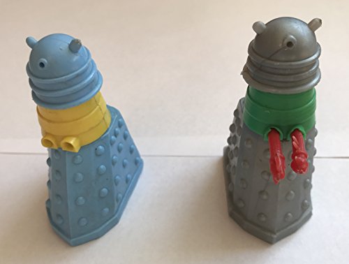 Vintage 1965 Dr Doctor Who & The Daleks Set Of 2 Dalek Swapits By Cherilea Toys 2 1/2 Inches Tall Sold Exclusively By Woolworths In 1965 …