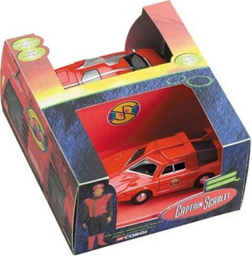 Vintage 2006 Gerry Andersons Captain Scarlet Diecast Spectrum Saloon Car & Cheetah Twin Pack Vehicle Set - Factory Sealed Shop Stock Room Find