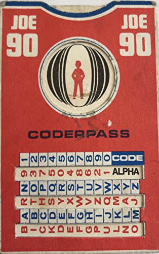 Vintage Gerry Andersons 1968 Ultra Rare Joe 90 W.I.N Most Special Agent Coderpass - Very Good Condition Former From The Joe 90 Top S