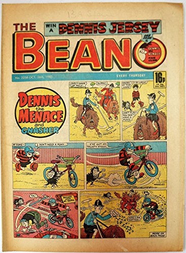 Vintage Rare The Beano Weekly Comic Magazine No. 2258 Boys And Girls Comic Every Thursday 26th October 1985 By D C Thomson & Co …