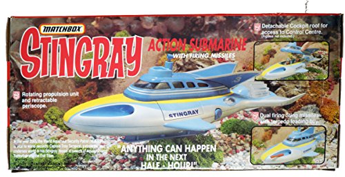 Vintage Matchbox 1993 Gerry Andersons Stingray Action Submarine With Firing Missiles - Factory Sealed Shop Stock Room Find