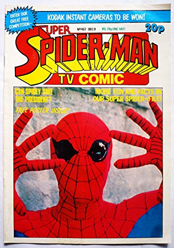 Vintage Marvel Comics 1981 Super Spider-Man TV Comic Issue No. 457 December 9th 1981 - Ex Shop Stock …