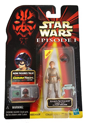 Vintage 1999 Star Wars Episode 1 Anakin Skywalker Naboo Pilot Action Figure With Comm Talk Chip Brand New Factory Sealed Shop Stock Room Find