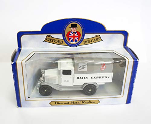 Vintage 1985 Oxford Die-Cast 1934 Chevy Canvas Back Truck Delivery Van Limited Edition Diecast Replica No. C020 The Daily Express - New In Box - Shop Stock Room Find …