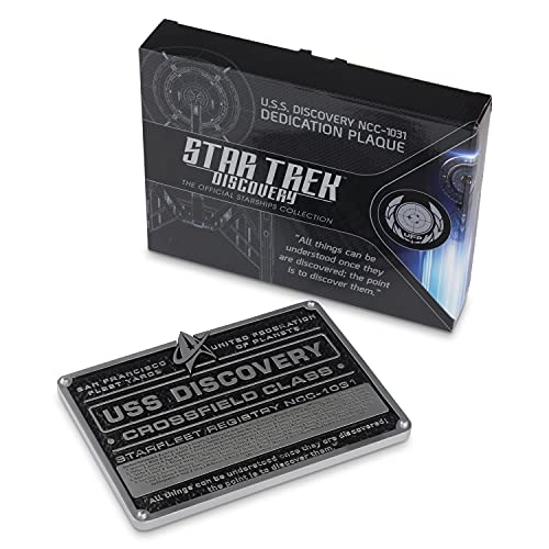 2018 Eaglemoss Star Trek Discovery - The U.S.S. Discovery NCC-1031 Dedication Plaque - Brand New Factory Sealed