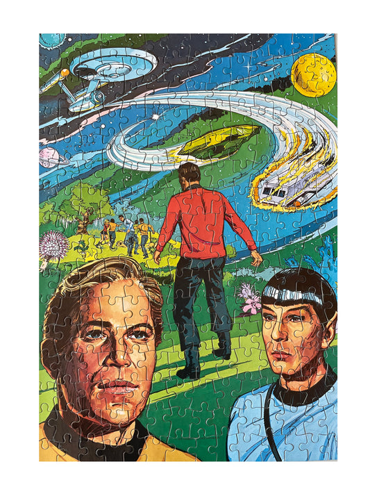 Vintage 1979 Whitman Star Trek The Original Series Animated 224 Large Piece Fully Interlocking Jigsaw Puzzle No. 7942 - Landing Party - Complete And In The Original Box