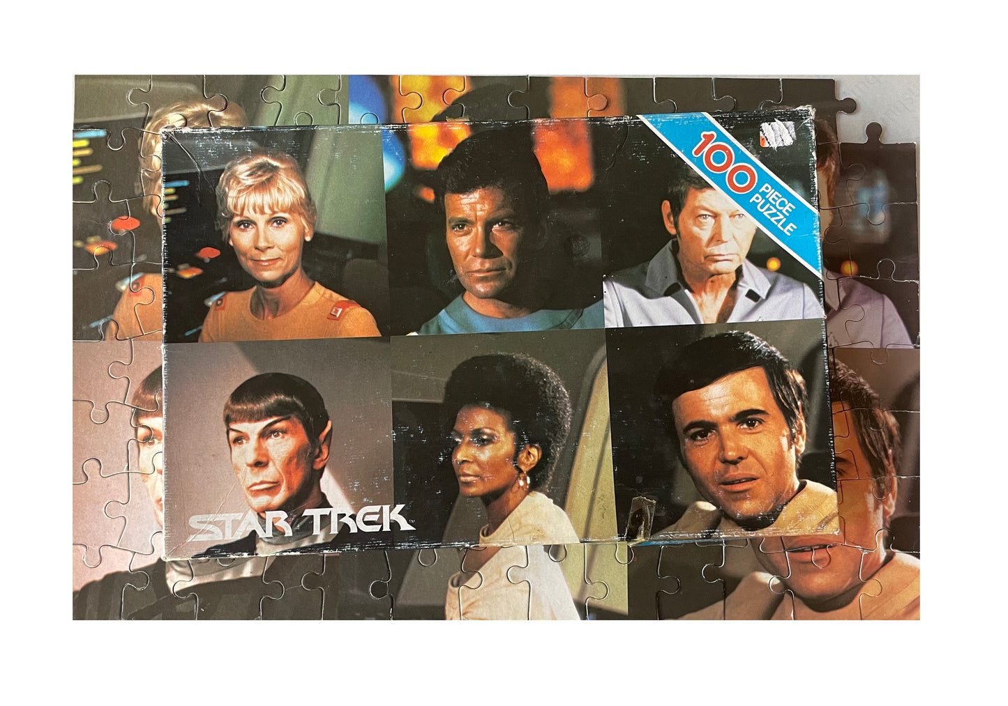 Vintage 1979 Star Trek The Motion Picture USS Enterprise NCC-1701 Bridge Crew 100 Piece Fully Interlocking Jigsaw Puzzle - In The Original Box