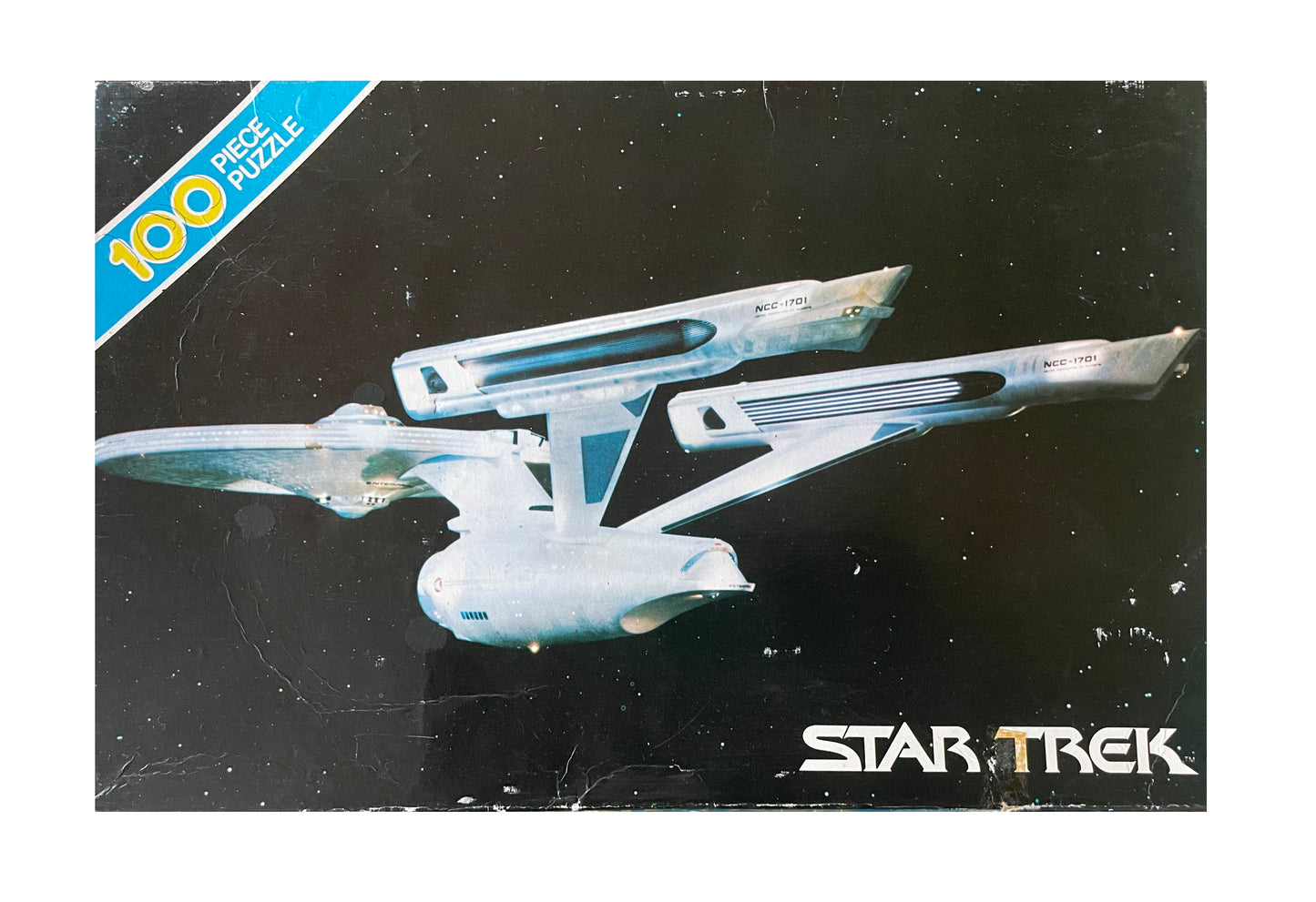 Vintage 1979 Star Trek The Motion Picture USS Enterprise NCC-1701 Star Ship 100 Piece Fully Interlocking Jigsaw Puzzle - In The Original Box