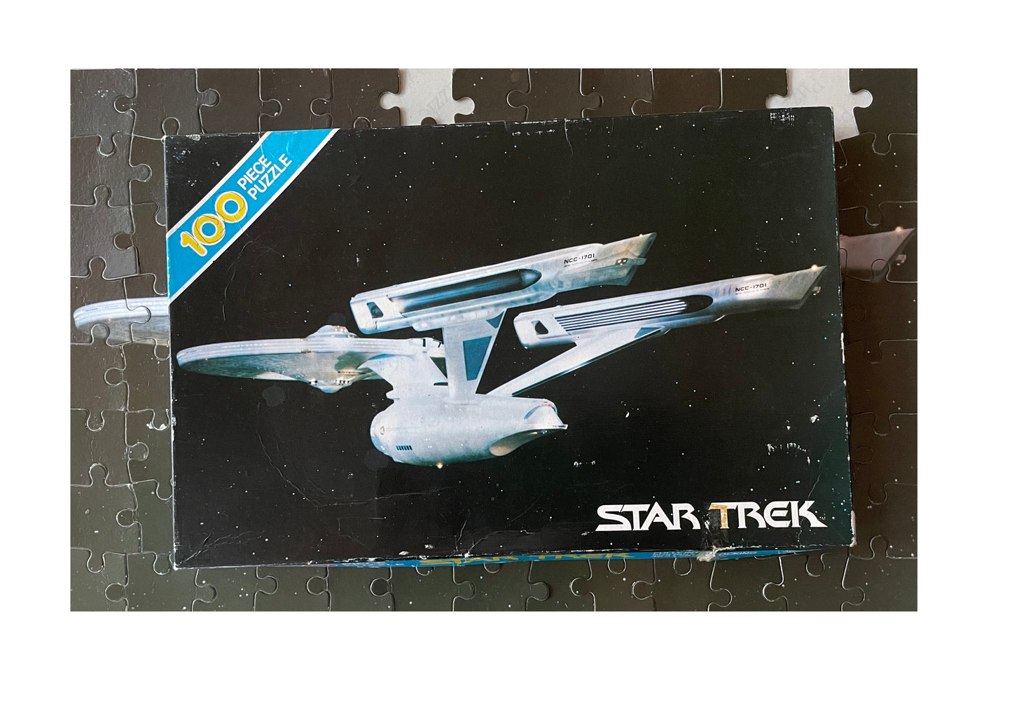 Vintage 1979 Star Trek The Motion Picture USS Enterprise NCC-1701 Star Ship 100 Piece Fully Interlocking Jigsaw Puzzle - In The Original Box