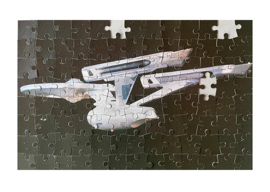 Vintage 1979 Star Trek The Motion Picture USS Enterprise NCC-1701 Star Ship 100 Piece Fully Interlocking Jigsaw Puzzle - In The Original Box