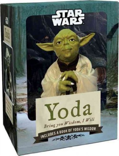 Vintage 2010 Star Wars Yoda Figurine And Display Stand With |Stickers And 48 Page Illustrated Book Of Yoda's Wisdom - Shop Stock Room Find