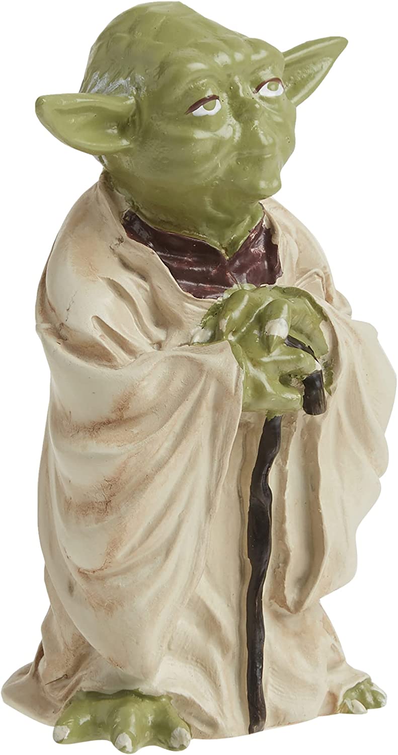 Vintage 2010 Star Wars Yoda Figurine And Display Stand With |Stickers And 48 Page Illustrated Book Of Yoda's Wisdom - Shop Stock Room Find