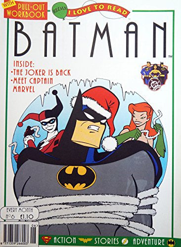 Vintage 1995 Issue Number 6 Redan I Love To Read Batman Comic With Pull Out WorkBook Featuring Batman, Captain Marvel & The Joker - Brand New Shop Stock Room Find [Paperback] [Jan 01, 1995] DC Comics …