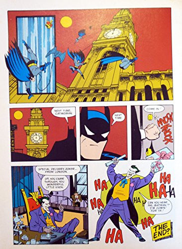 Vintage 1993 Issue Number No. 2 - Second Issue - The Batman Adventures Comic - Catwomen Strikes - As Seen On TV - Batman, Catwomen and The Joker - Includes the Free Glow In The Dark Stickers