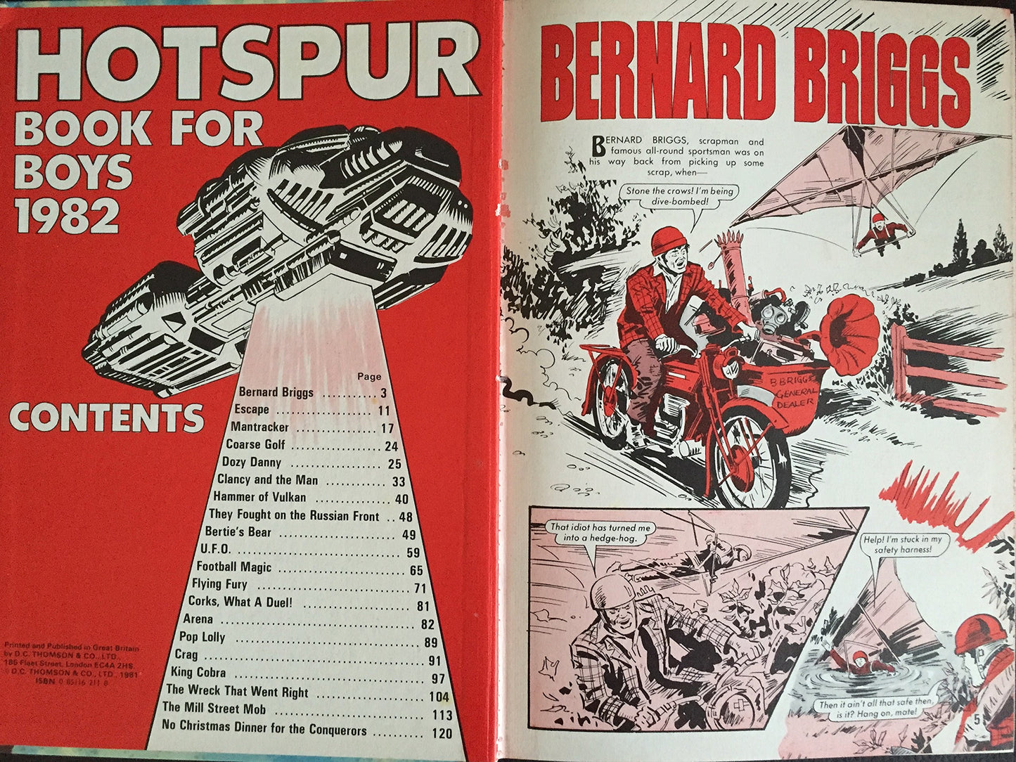 HOTSPUR BOOK FOR BOYS 1982 ( ANNUAL ) [Hardcover] [Jan 01, 1982] various