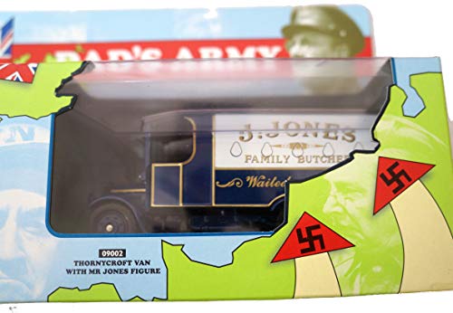 Vintage 2000 Dads Army Corgi Classic's Thornycroft Van Die Cast Replica with Mr Jones figure - Brand New Shop Stock Room Find