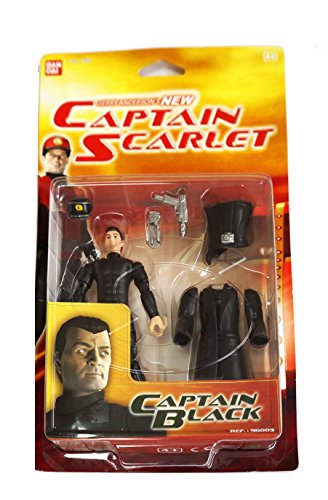 Gerry Andersons NEW Captain Scarlet Captain Black 6" Action Figure Brand New Shop Stock Room Find …
