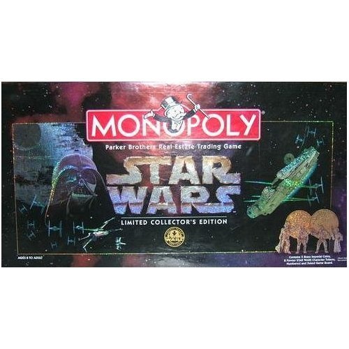 Vintage 1997 Star Wars Monopoly 20th Anniversary Limited Collectors Edition Property Real Estate Trading Board Game - Factory Sealed Shop Stock Room Find