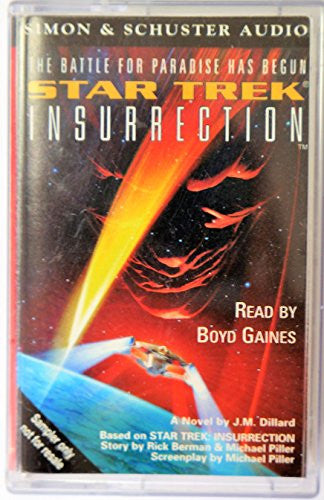 Vintage 1998 Star Trek Insurrection Simon & Schuster Audio Cassette Read By Boyd Gaines Rare Sampler Cassette Shop Stock Room Find …
