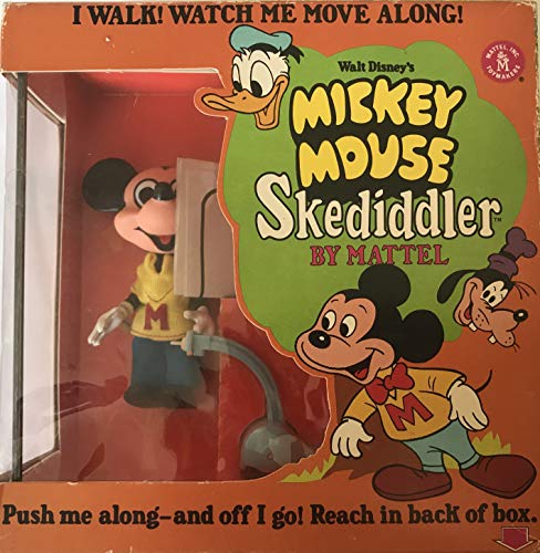 Vintage 1968 Walt Disneys Mickey Mouse Skediddler By Mattel Walking Moving Action Figure - Shop Stock Room Find