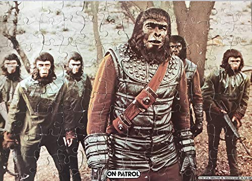 Planet of the Apes Vintage 1967 96 Piece Large Jigsaw Puzzle H-G Toys 10" X 14" On Patrol - Fantastic Condition And Comes In The Original Box …