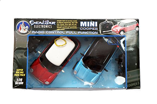 Excalibur Electronics Mini Cooper Radio Control Full Function 1:20 Scale Super Racing Twin Pack - Brand New Factory Sealed Shop Stock Room Find …