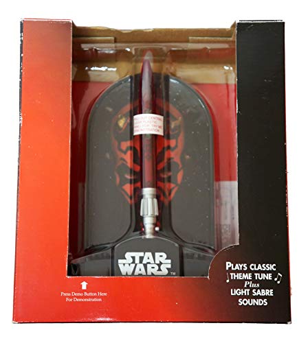 Star Wars Episode 1 The Phantom Menace Vintage Darth Maul Suspended Time Musical & Action Sound Alarm Clock Factory Sealed Shop Stock Room Find …