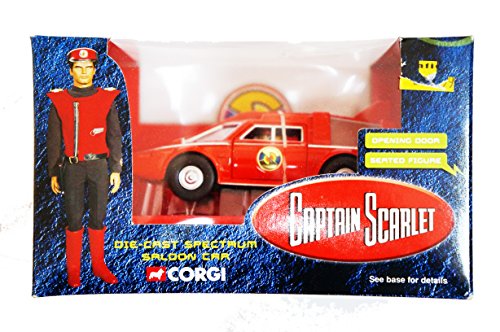 Vintage 2006 Gerry Andersons Captain Scarlet Corgi Diecast Spectrum Saloon Car - Brand New Factory Sealed Shop Stock Room Find.