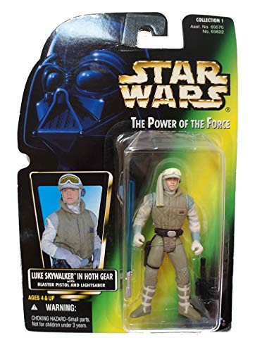 Star Wars Power of the Force POTF Colour Green Card Luke Skywalker (Hoth Gear) (EU) …