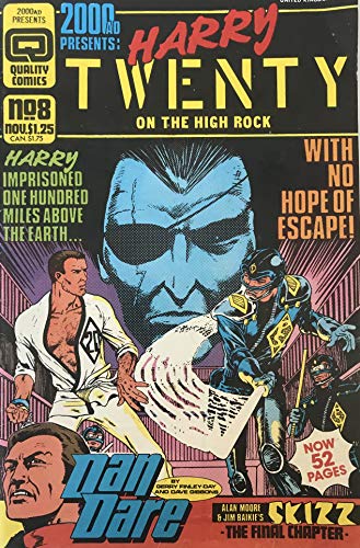 Vintage Rare 2000AD Presents Issue No. 8 November 1986 Comic Featuring Dan Dare & Harry 20 - Ex Shop Stock …