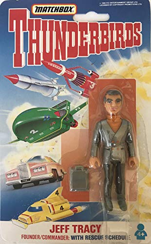 Vintage Matchbox 1992 Gerry Andersons Thunderbirds Jeff Tracy Action Figure - Brand New Factory Sealed Shop Stock Room Find